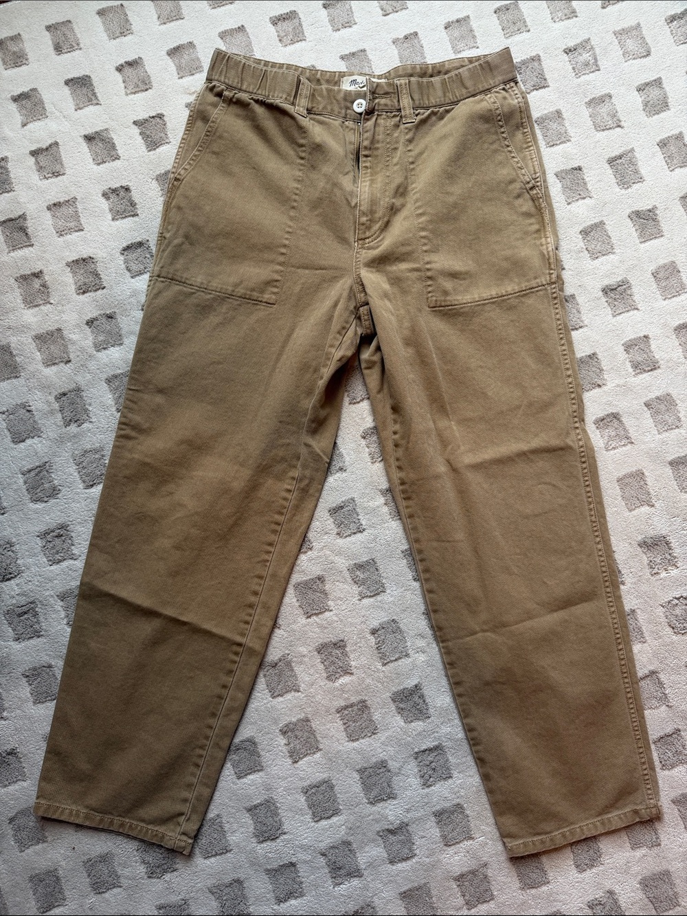 Madewell Men's Chore Pants in Olive